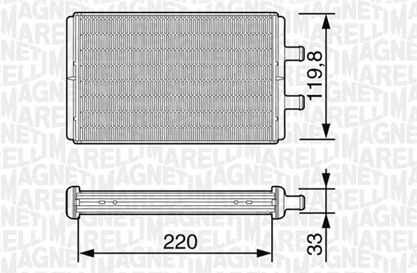 MAGNETI MARELLI Lämmityslaitteen kenno 350218226000